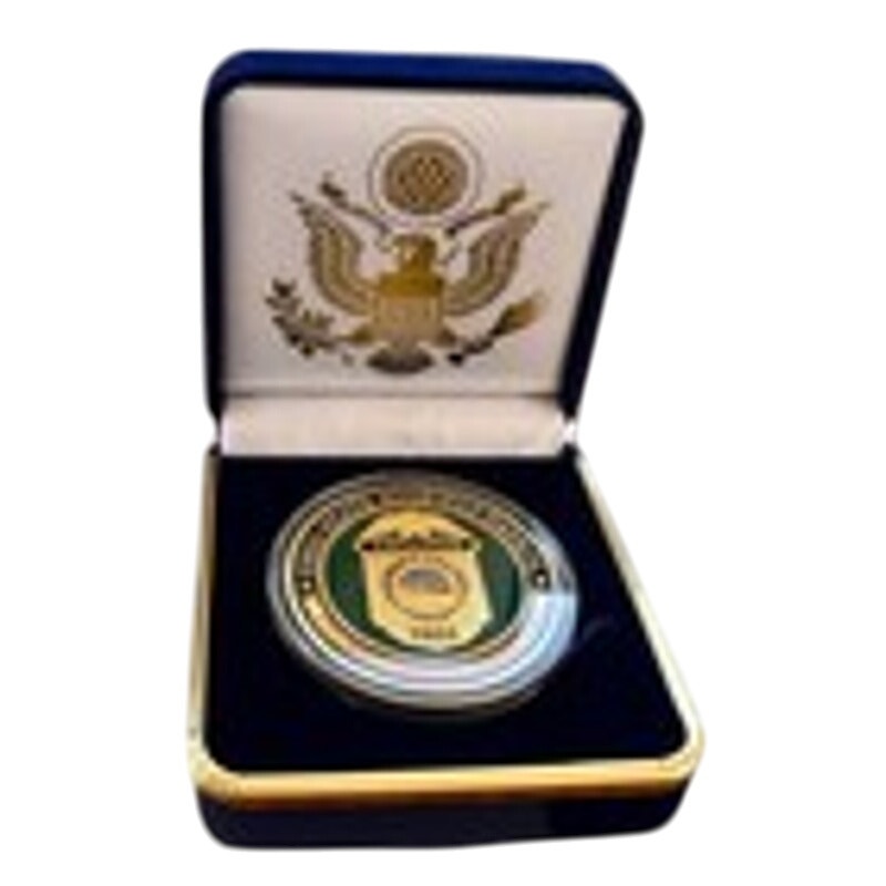 Department of Energy (DOE) Challenge Coin With Blue Velvet Case. Fast Shipping!