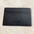US Army Logo Leather Wallet (Black)