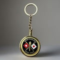 US ARMY SIGNAL CORPS Challenge Coin Keychain Ft. Gordon. Fast Shipping.