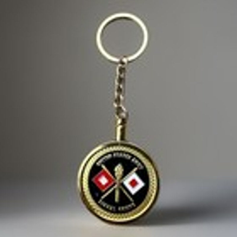 US ARMY SIGNAL CORPS Challenge Coin Keychain Ft. Gordon. Fast Shipping.