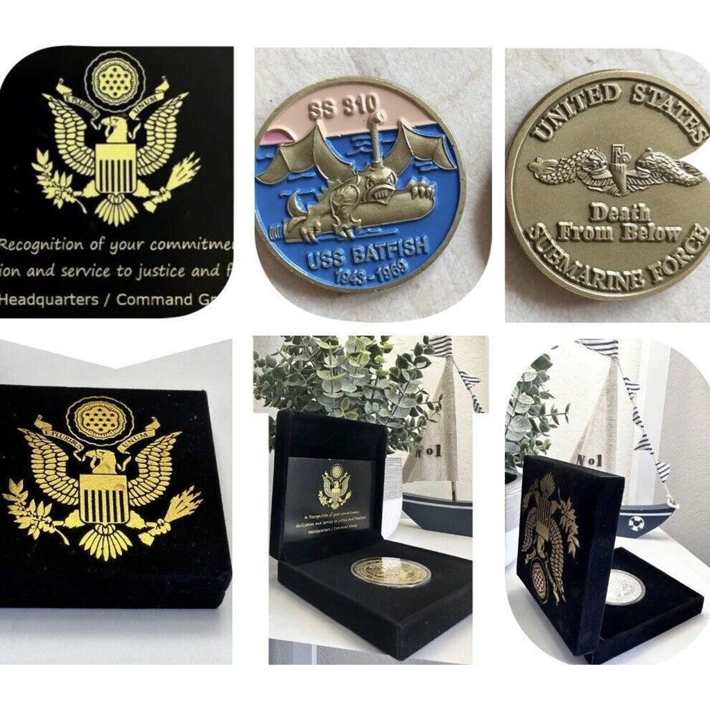 Rare USS Batfish SS 310 Submarine Challenge Coin USN