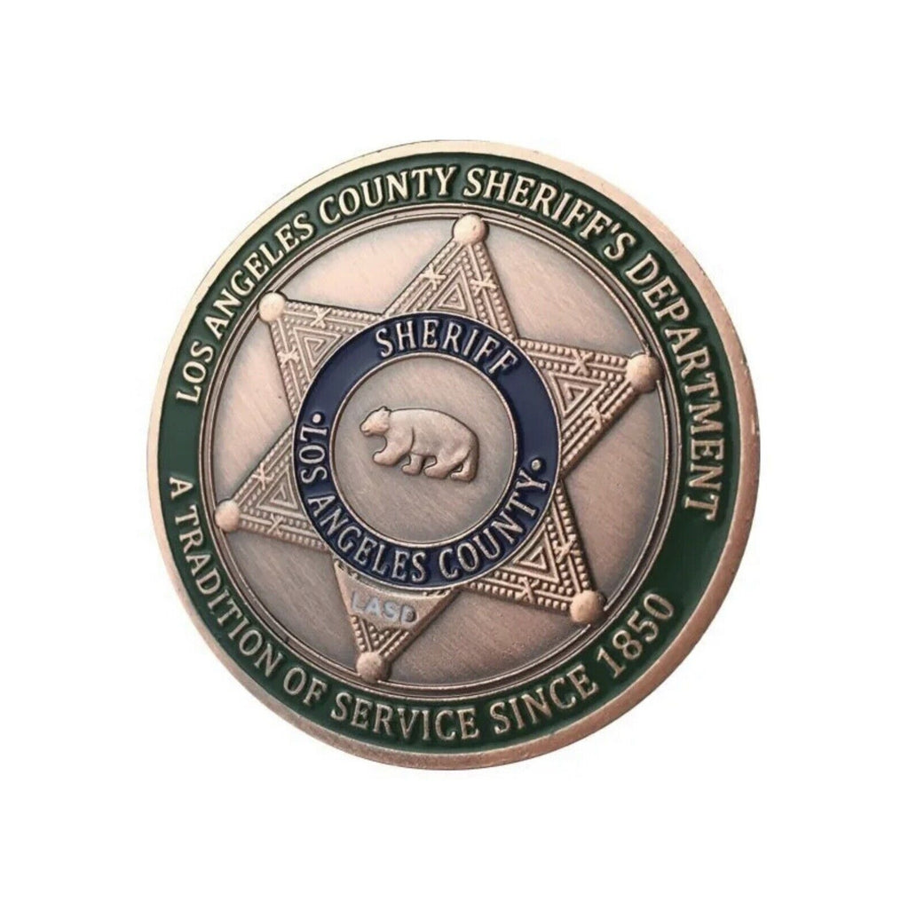 Lot Of 5 X LA LOS ANGELES COUNTY SHERIFF DEPARTMENT Police Challenge Coin