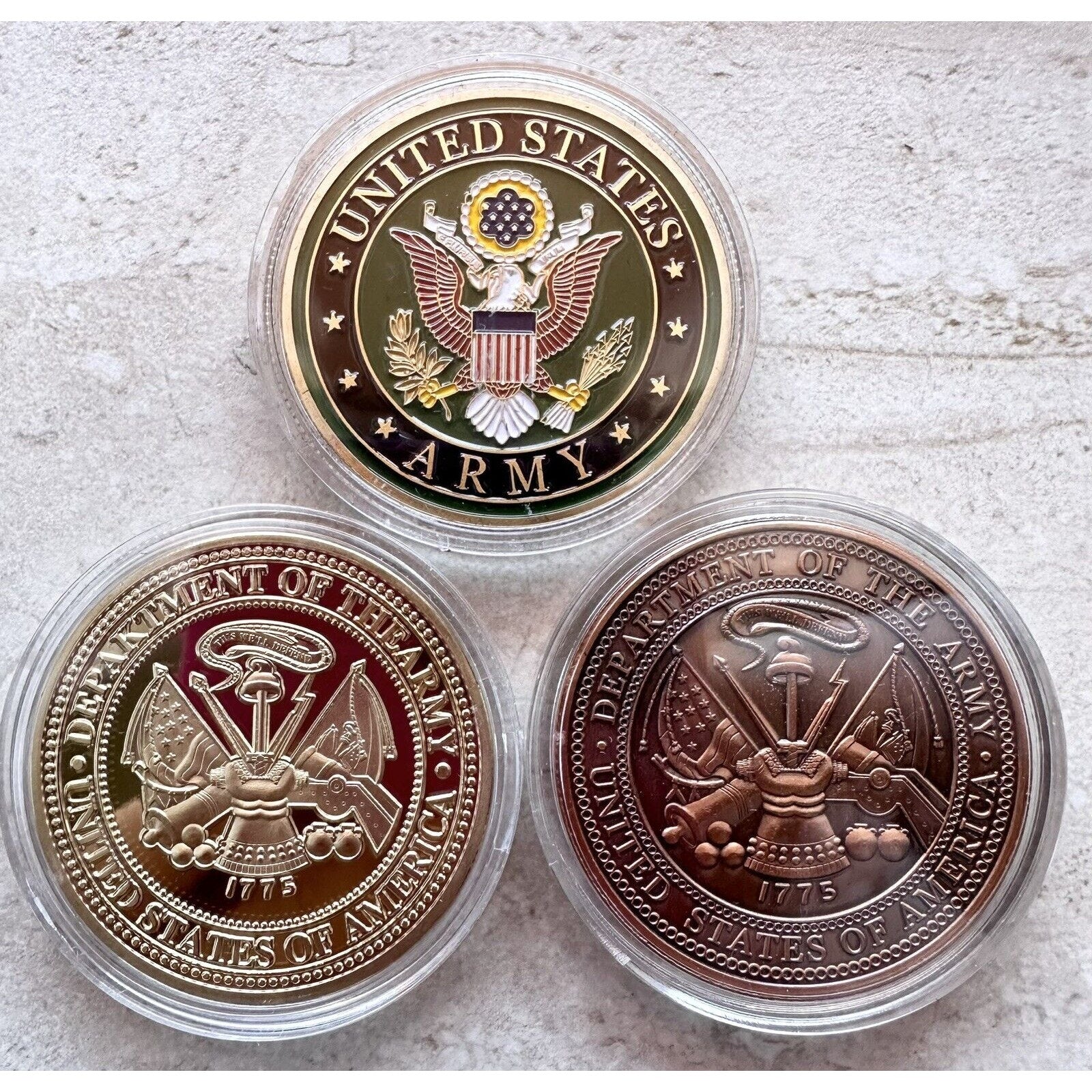 3 Coins MILITARY Cid, Police Special Agent Army