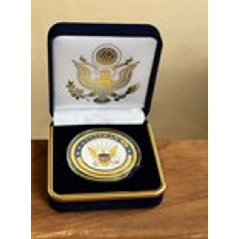 Department of Energy (DOE) Challenge Coin With Blue Velvet Case. Fast Shipping!