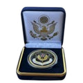 Department of Energy (DOE) Challenge Coin With Blue Velvet Case. Fast Shipping!
