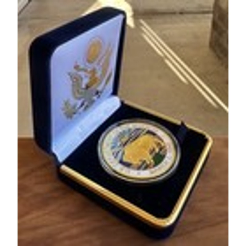 Department of Energy (DOE) Challenge Coin With Blue Velvet Case. Fast Shipping!