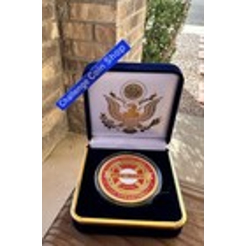 SEATTLE Fire Department Challenge Coin With Blue Velvet Case. Fast Shipping!