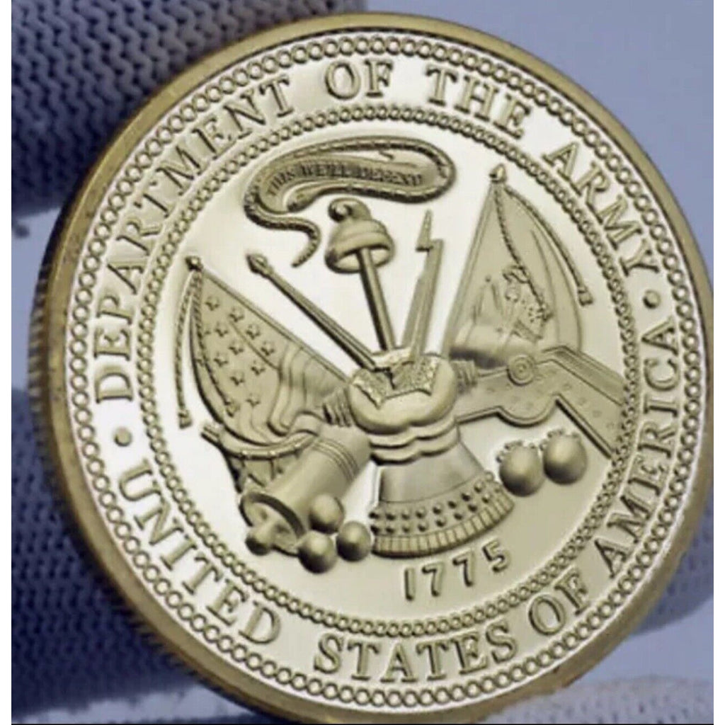 2pcs Army Rank Captain O-3 And US MILITARY 2nd Infantry Airborne Division COIN