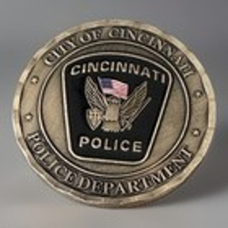 City Of Cincinnati Police Dept Challenge Coin Keychain. Great Gift!