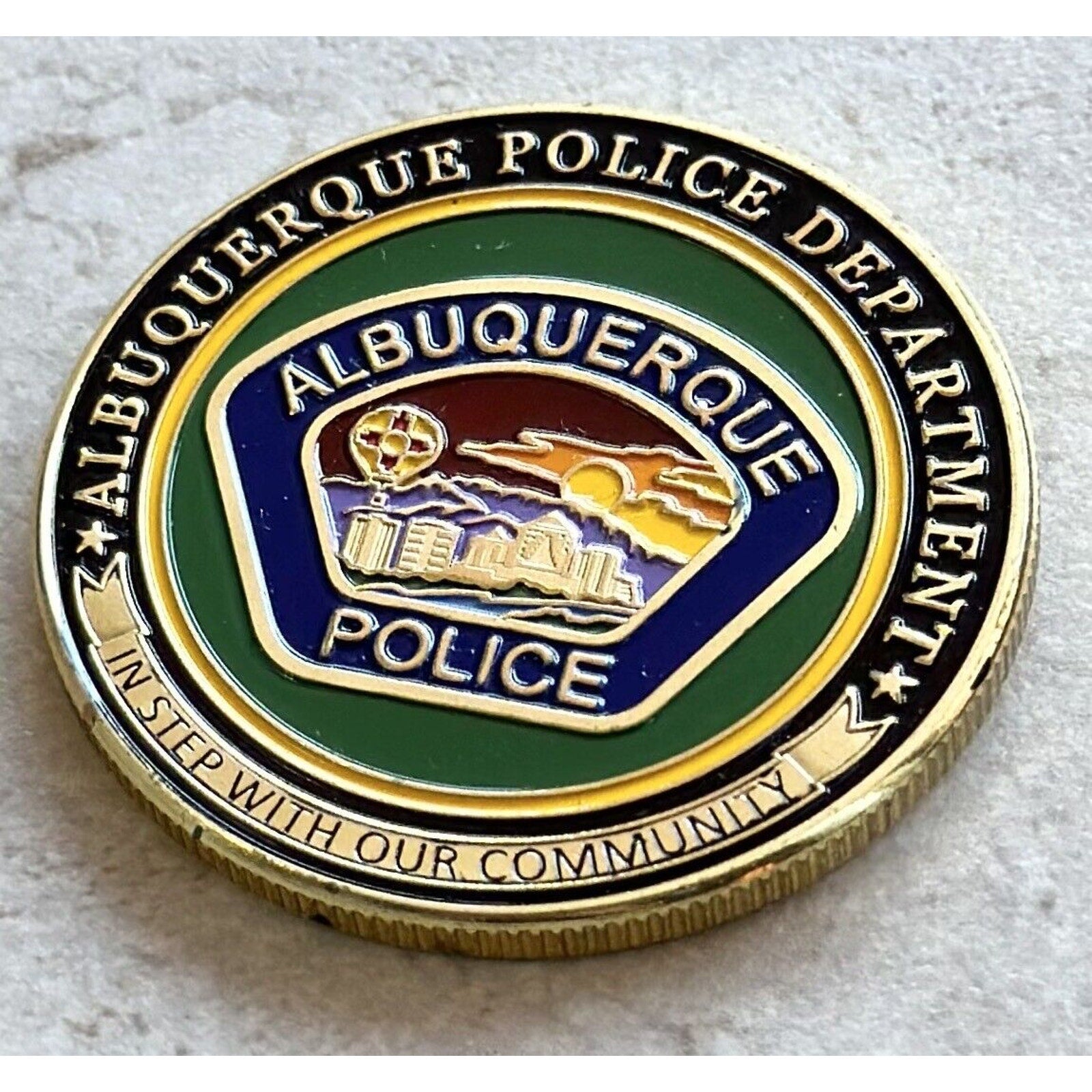 City Of Albuquerque Police Officers Dept Challenge Coin