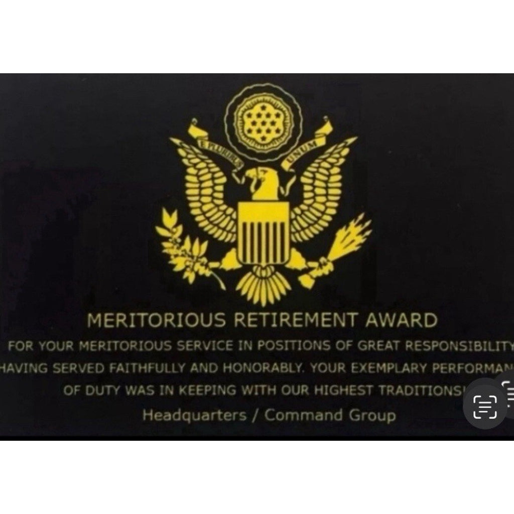 MP-Military Police Challenge Coin With Retirement Award