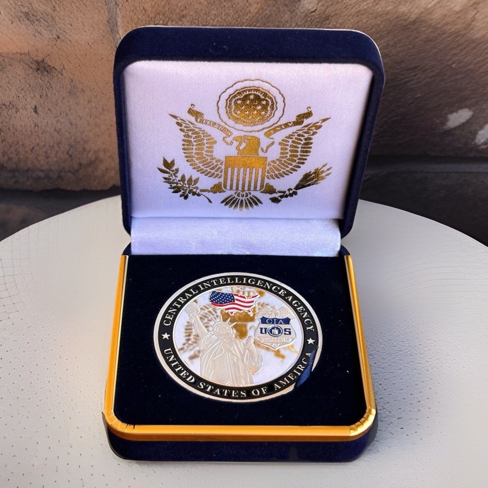 Department of Energy (DOE) Challenge Coin With Blue Velvet Case. Fast Shipping!