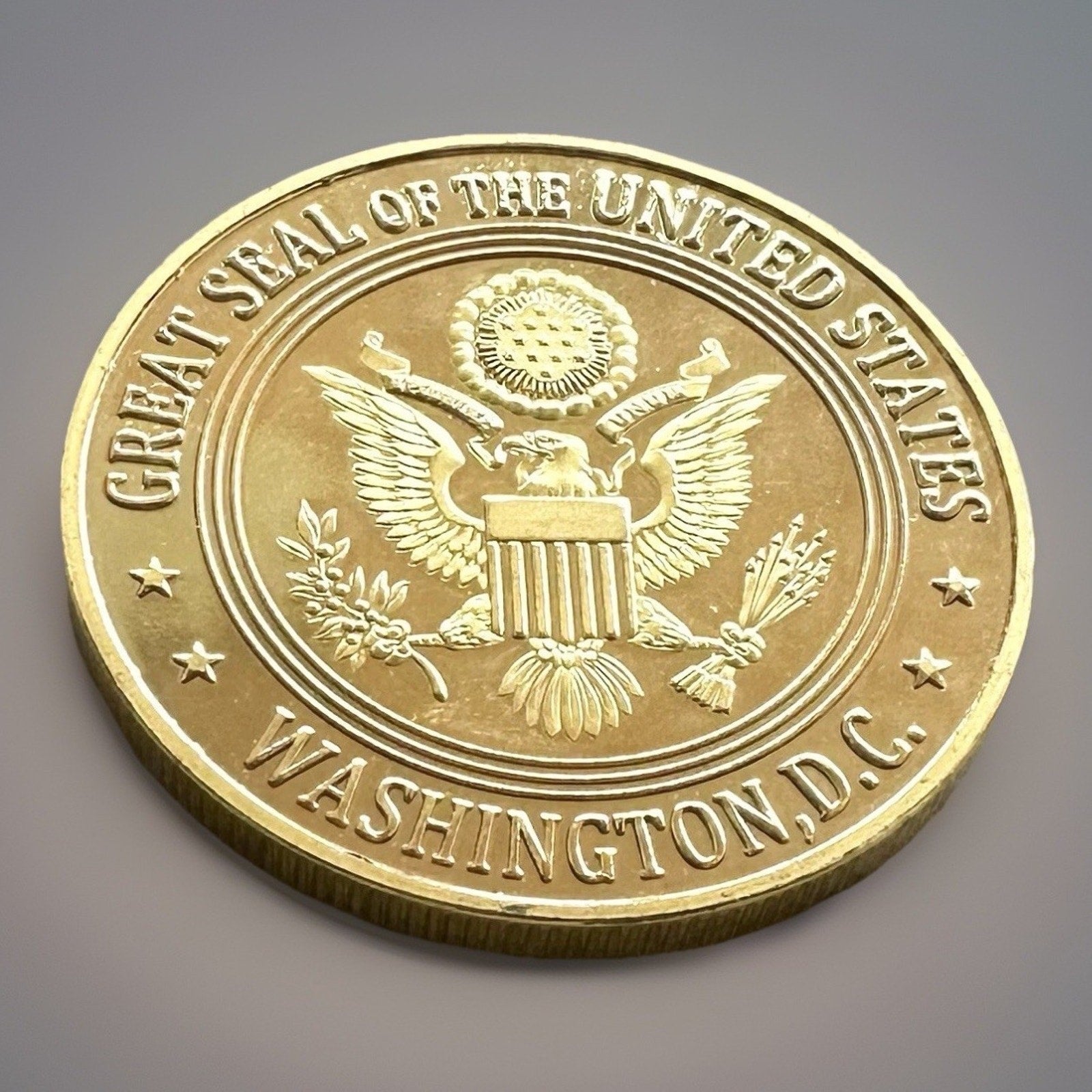 Great State of FLORIDA State Seal Colorized Collectible Challenge Coin W/ Case