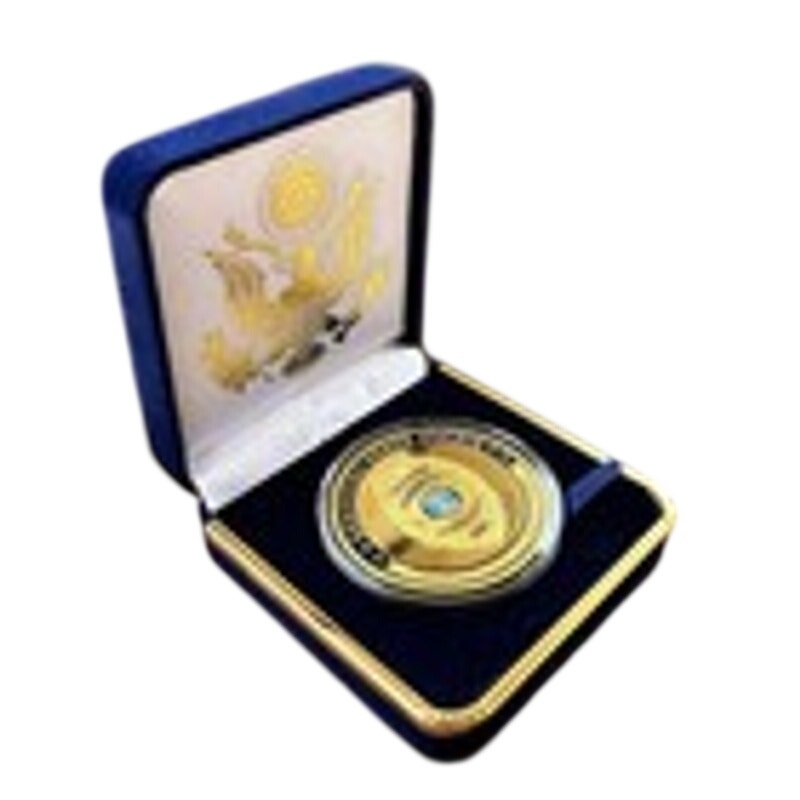 Department of Energy (DOE) Challenge Coin With Blue Velvet Case. Fast Shipping!