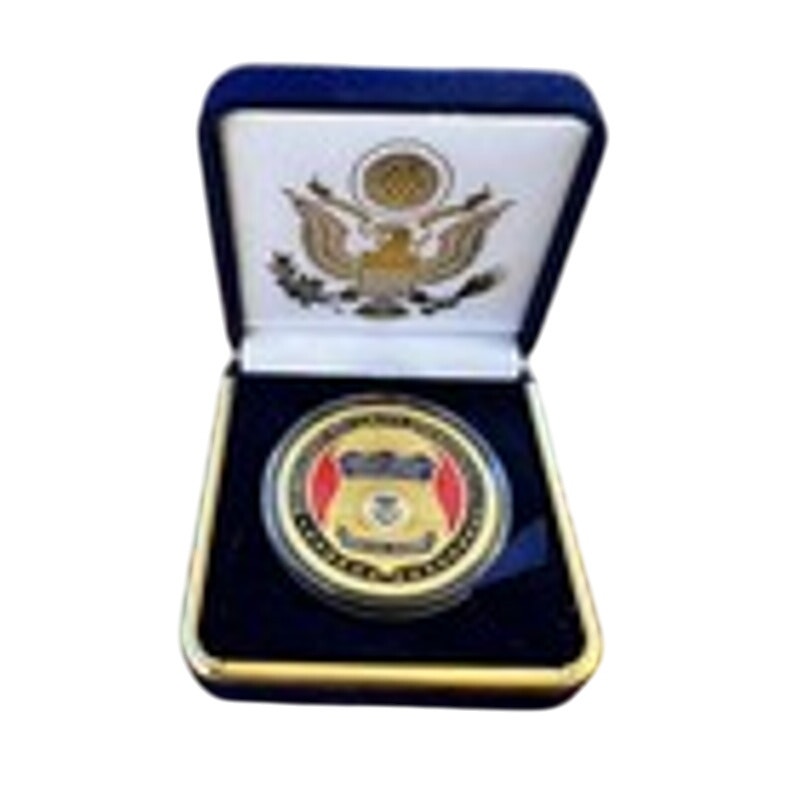 Department of Energy (DOE) Challenge Coin With Blue Velvet Case. Fast Shipping!