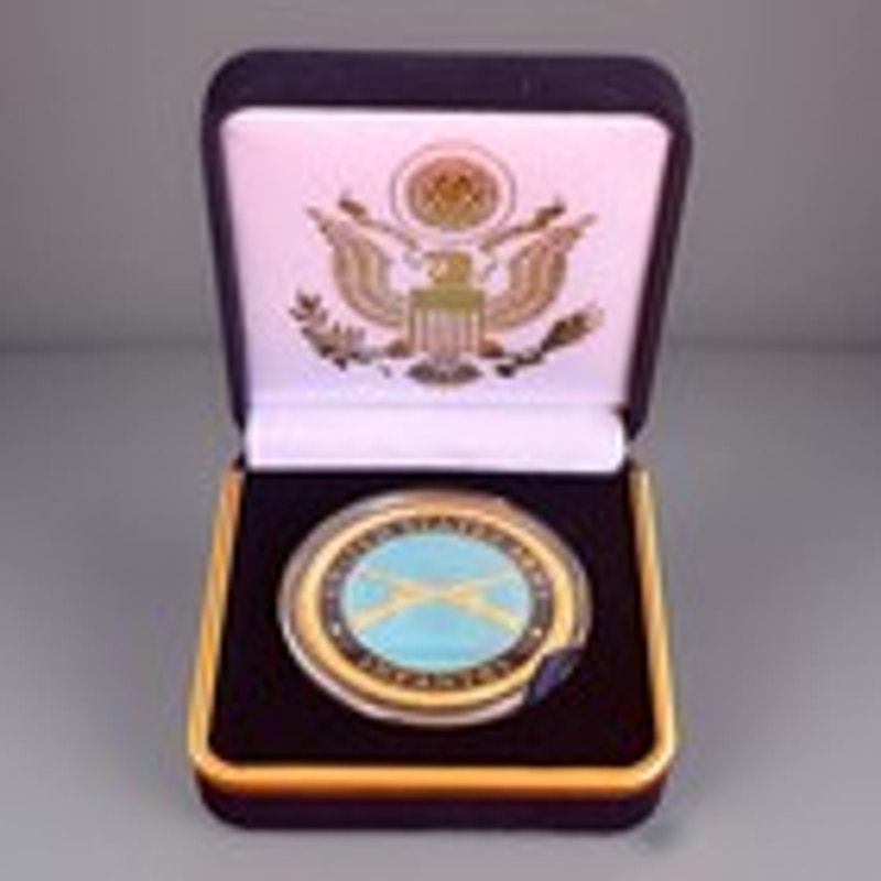 Department of Energy (DOE) Challenge Coin With Blue Velvet Case. Fast Shipping!
