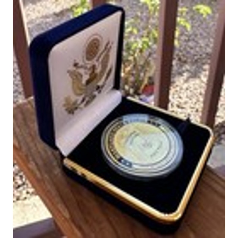 Department of Energy (DOE) Challenge Coin With Blue Velvet Case. Fast Shipping!