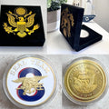 US NAVY SEAL TEAM EIGHT - SEA LAND AIR COLORIZED ART ROUND CHALLENGE COIN
