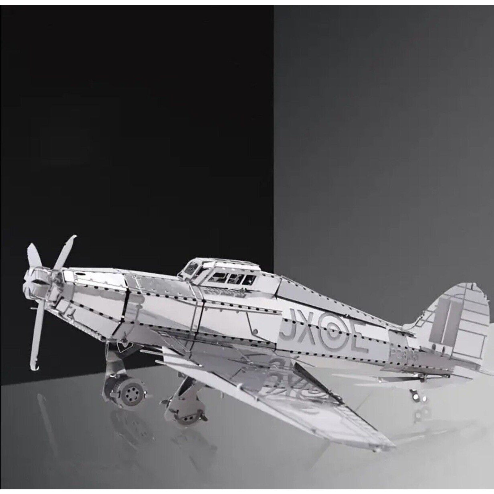 DIY Metal Assembled Toy Airplane JF Aircraft Model 3D Puzzle Toy,