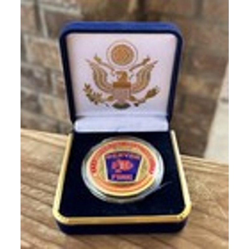 Department of Energy (DOE) Challenge Coin With Blue Velvet Case. Fast Shipping!