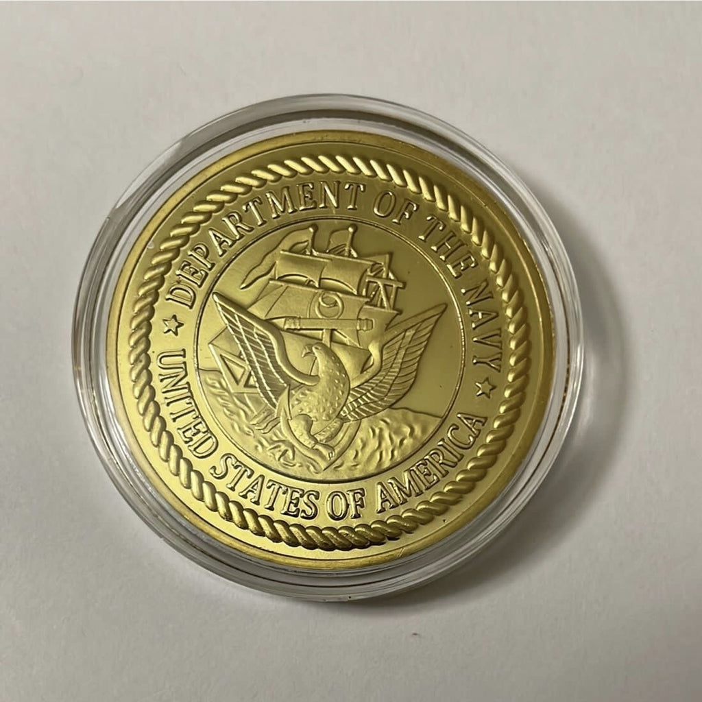 U S NAVAL CRIMINAL INVESTIGATIVE SERVICE Coin With Retirement Award
