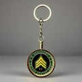 U.S. Army Sergeant E-5 Rank Challenge Coin Keychain. Perfect Gift! Fast Shipping