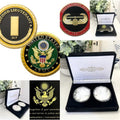 2pcs Army Rank 2LT 2nd O-2 And Air Assault Coin
