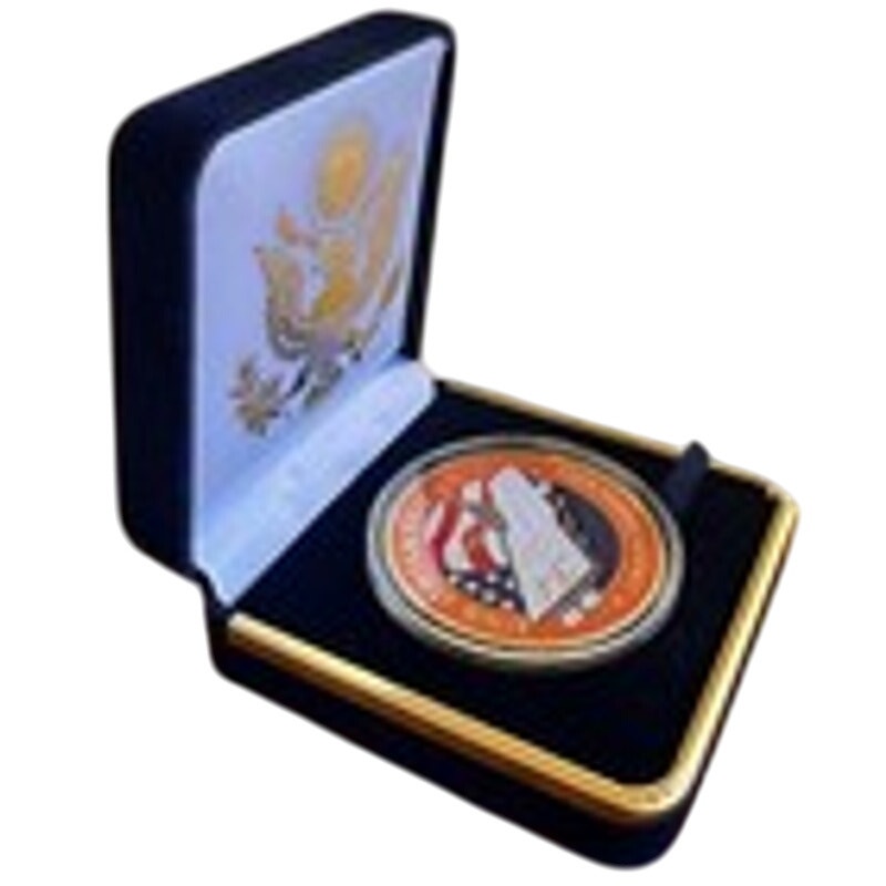 Department of Energy (DOE) Challenge Coin With Blue Velvet Case. Fast Shipping!