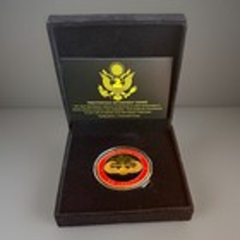 Department of Energy (DOE) Challenge Coin With Blue Velvet Case. Fast Shipping!