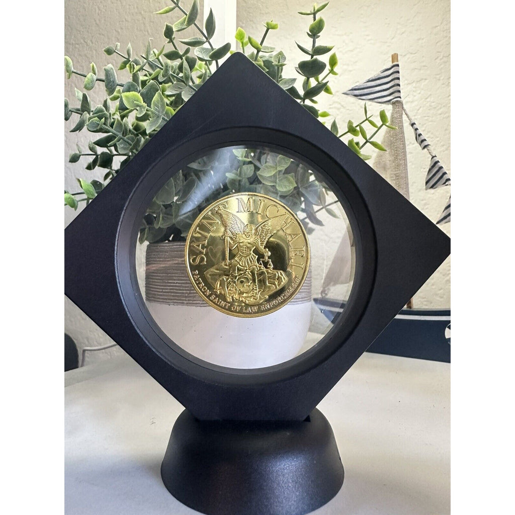 CITY OF HOUSTON Police Dept. Challenge Coin With Display Case