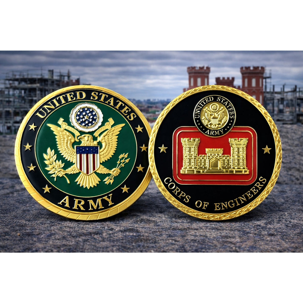 U.S Army Corps of Engineers Challenge Coin - Great Gift ·FAST SHIPPING· ·NEW·