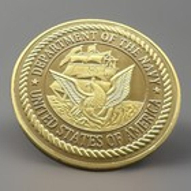 Navy Police MP Law Enforcement Challenge Coin Keychain USN US Navy.