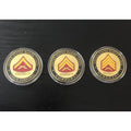 LOT OF 3 x USMC RANK Lance Corporal Sergeant SSG challenge Coin Marines