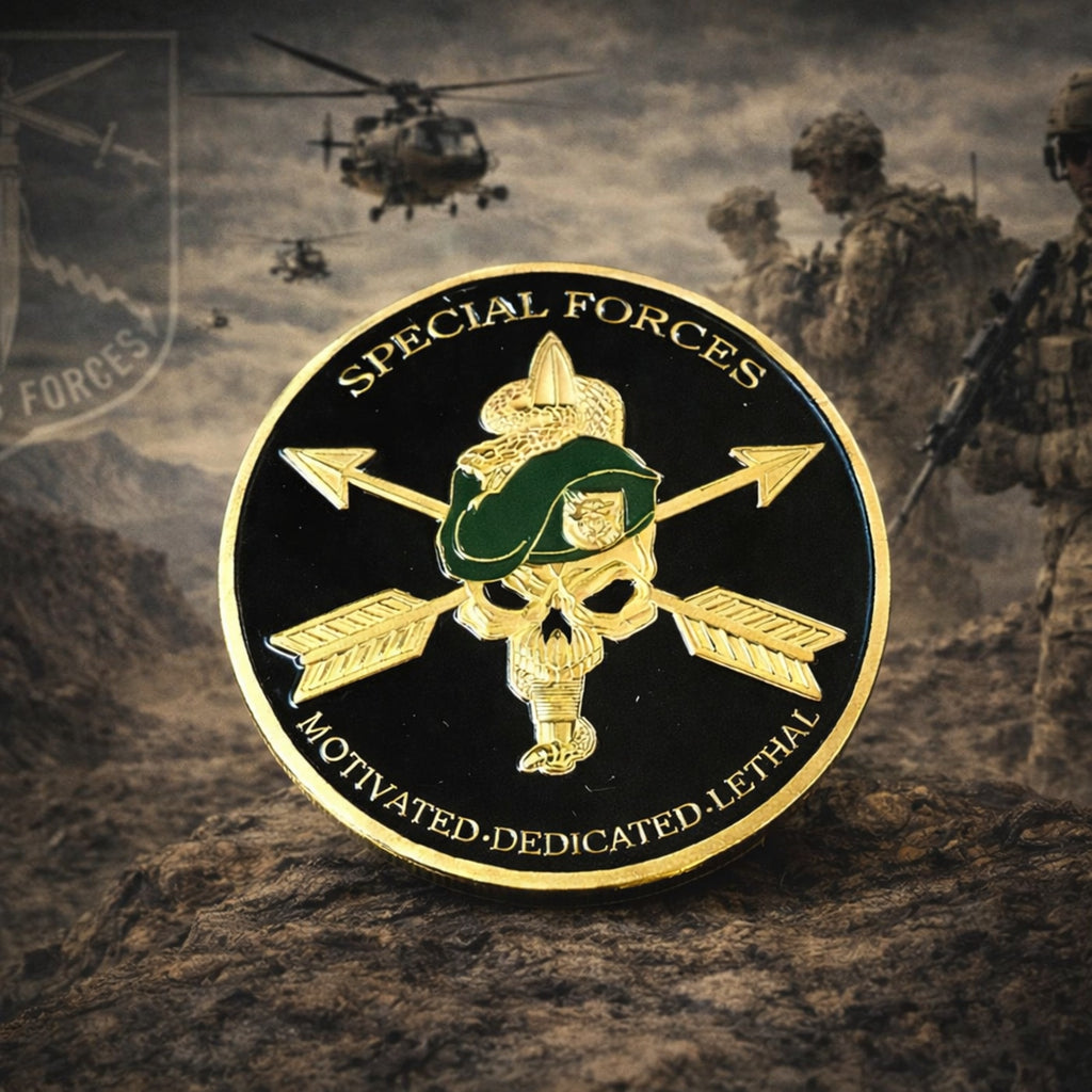 United States Army Special Forces Challenge Coin with Case ·FAST SHIPPING· ·NEW·