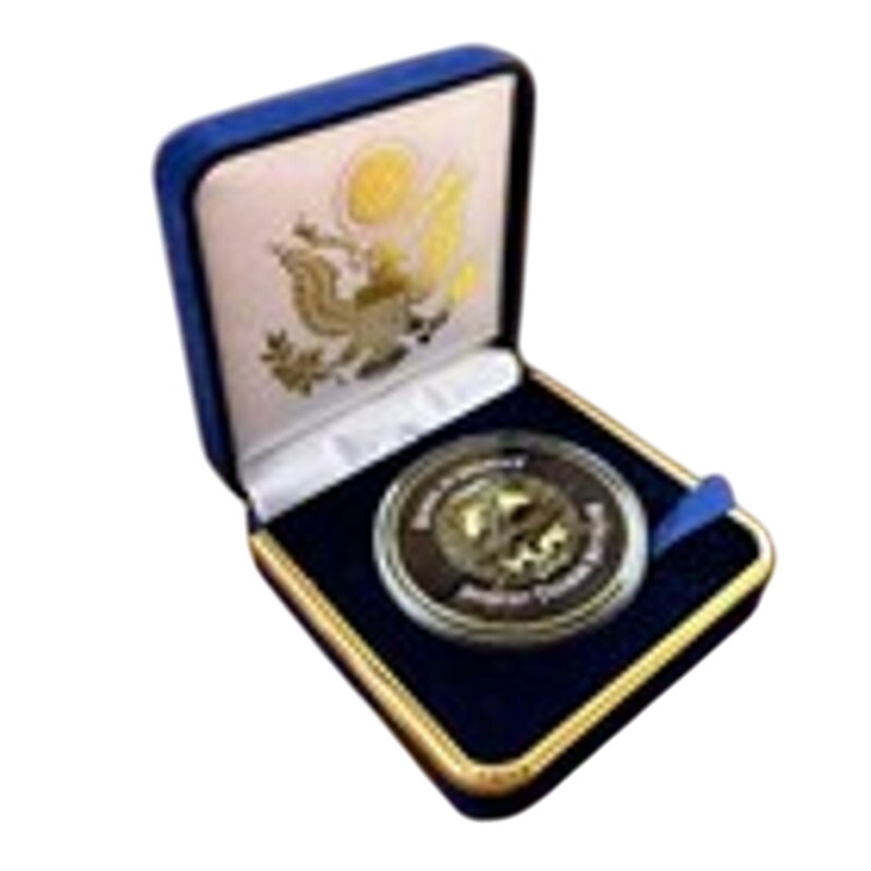 Department of Energy (DOE) Challenge Coin With Blue Velvet Case. Fast Shipping!