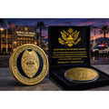 North Las Vegas Police Dept Badge Challenge Coin w/ Retirement Award