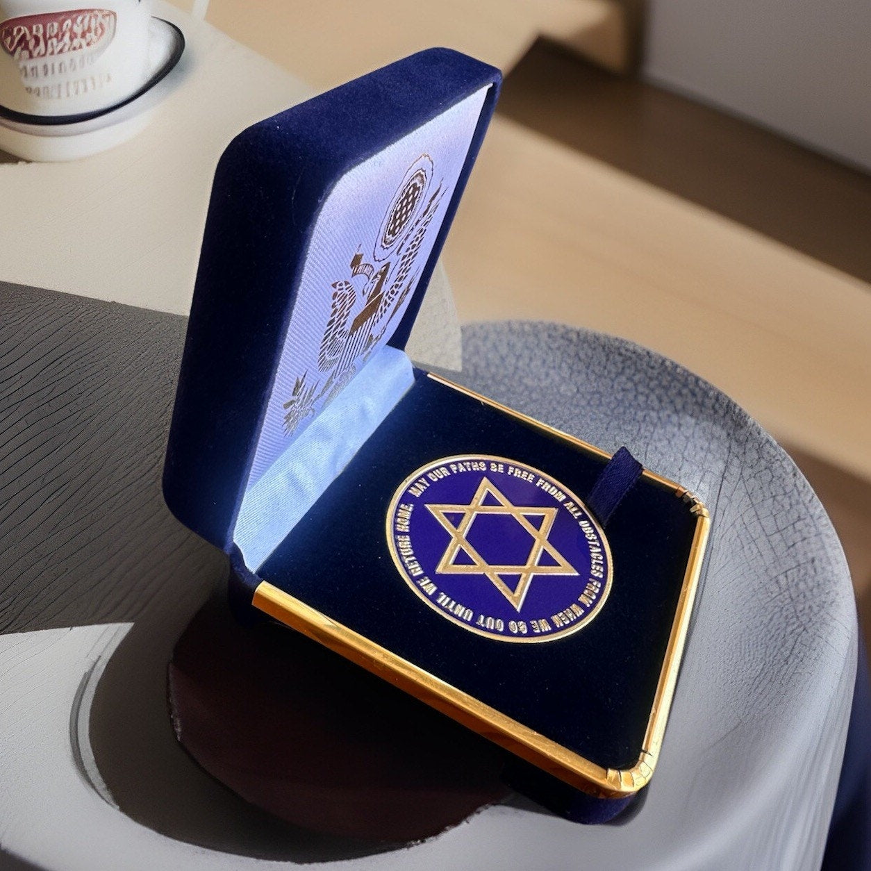 Star Of David Warrior Spirit Jewish Chi Luck Carry With You Challenge Coin
