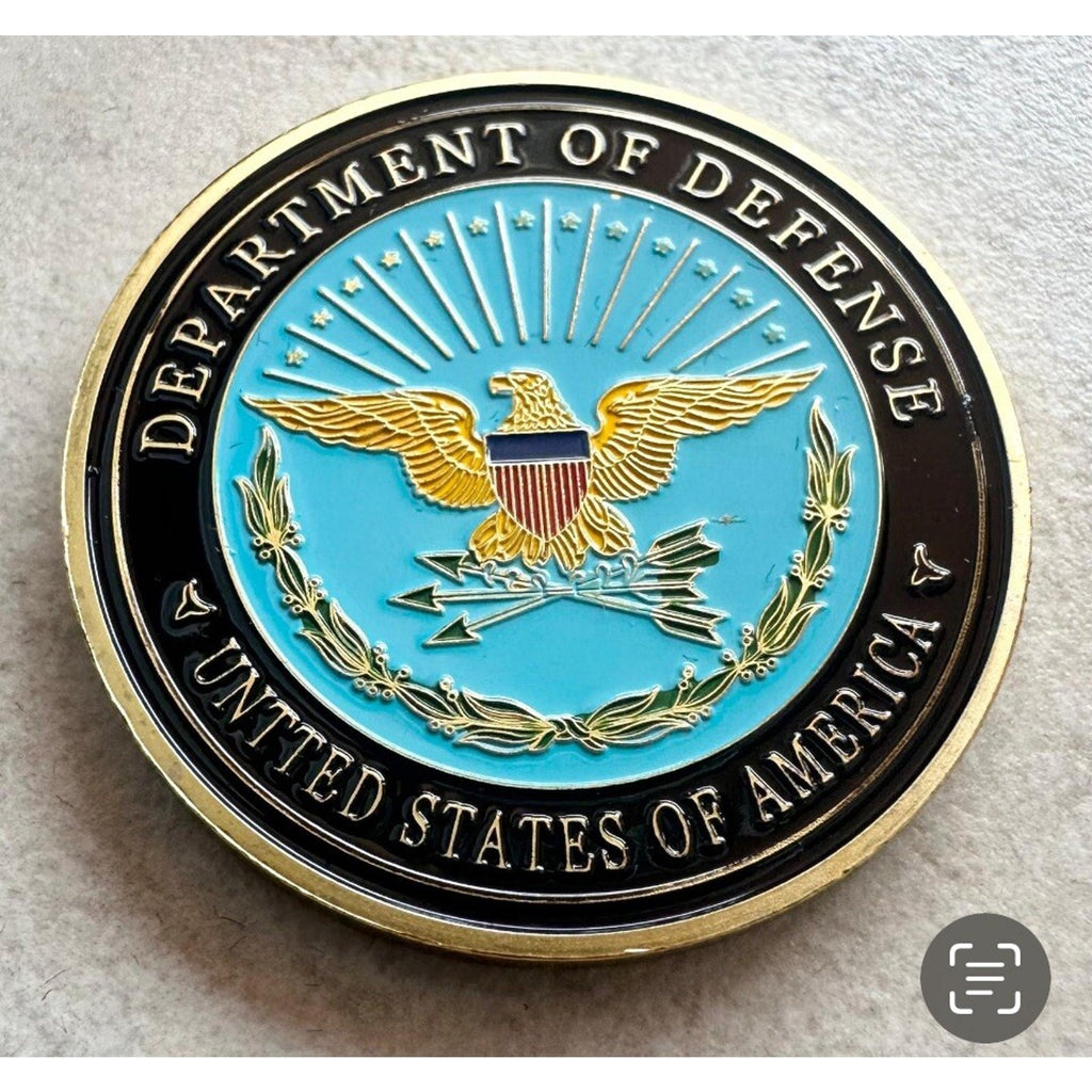 United States Coast Guard Veteran USCG Coin With Retirement Award