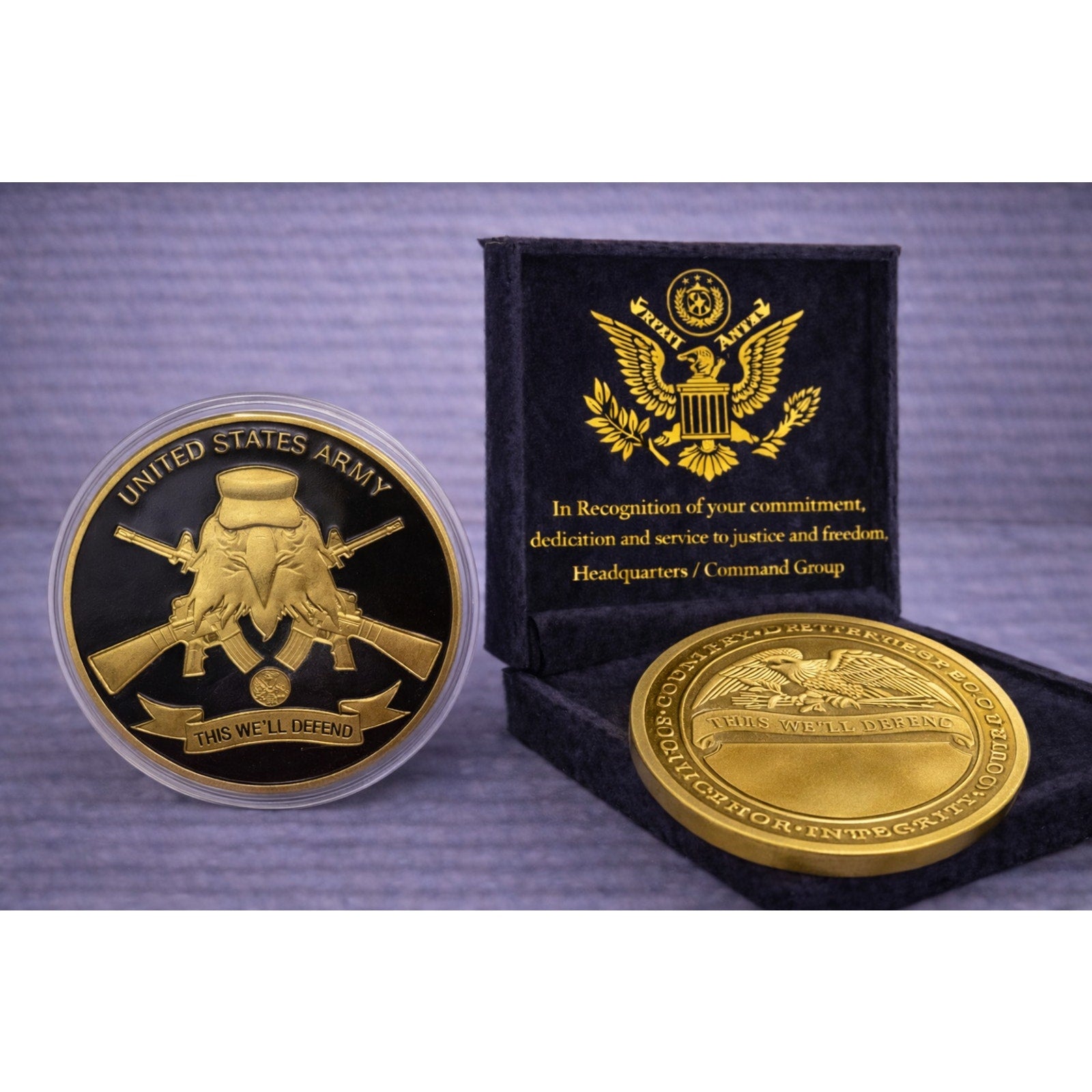 US ARMY "THIS WE'LL DEFEND" 101 Airborne Division w/ Achievement Award