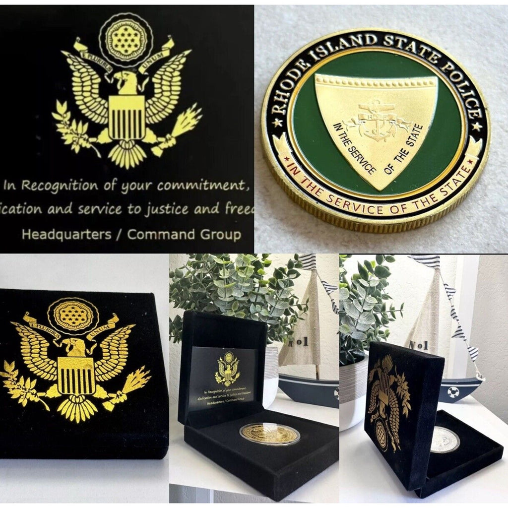 RHODE ISLAND STATE POLICE Office Department Challenge Coin