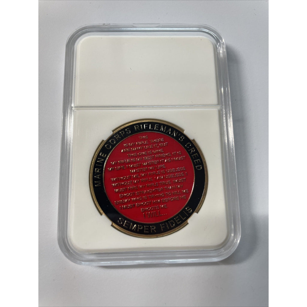 NEW U.S. Marine Corps Rifleman's Creed Challenge Coin.