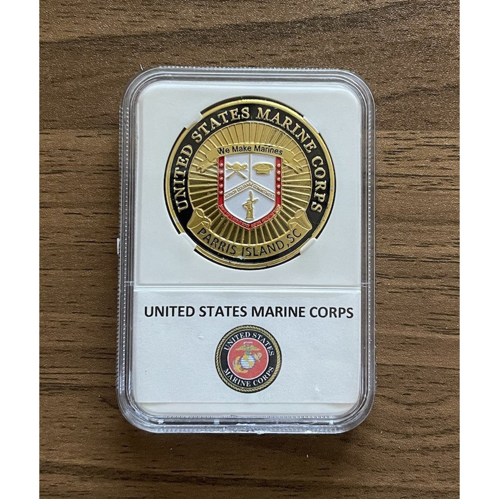 USMC PARRIS ISLAND United State Marine Corps RECRUIT DEPOT Official LIC 23125