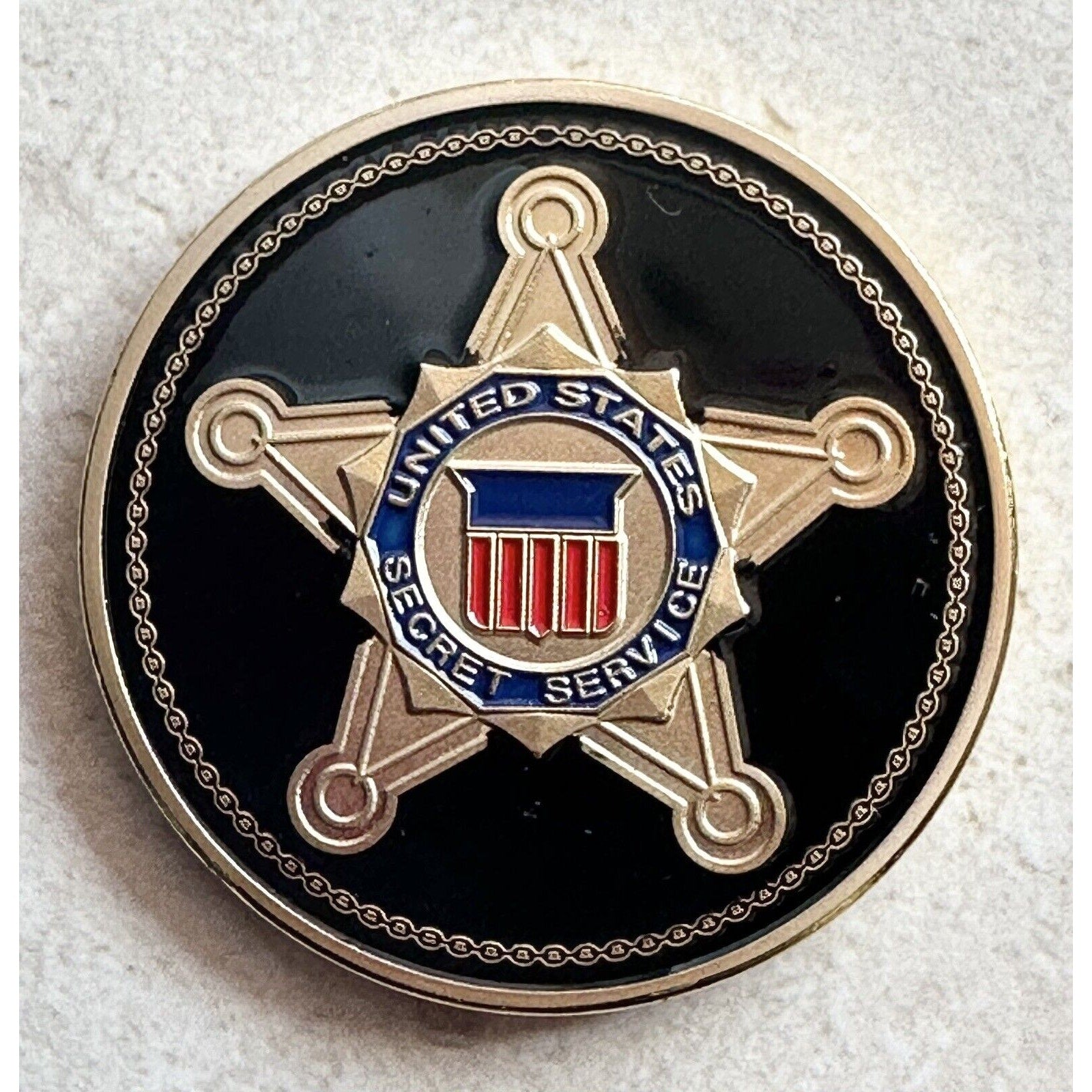 United States Secret Service Coin US President Trump Protection Team Detailed