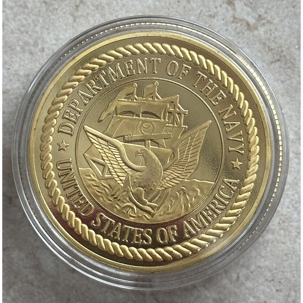 Navy Police Officer Agent Department Challenge Coin USN US Navy
