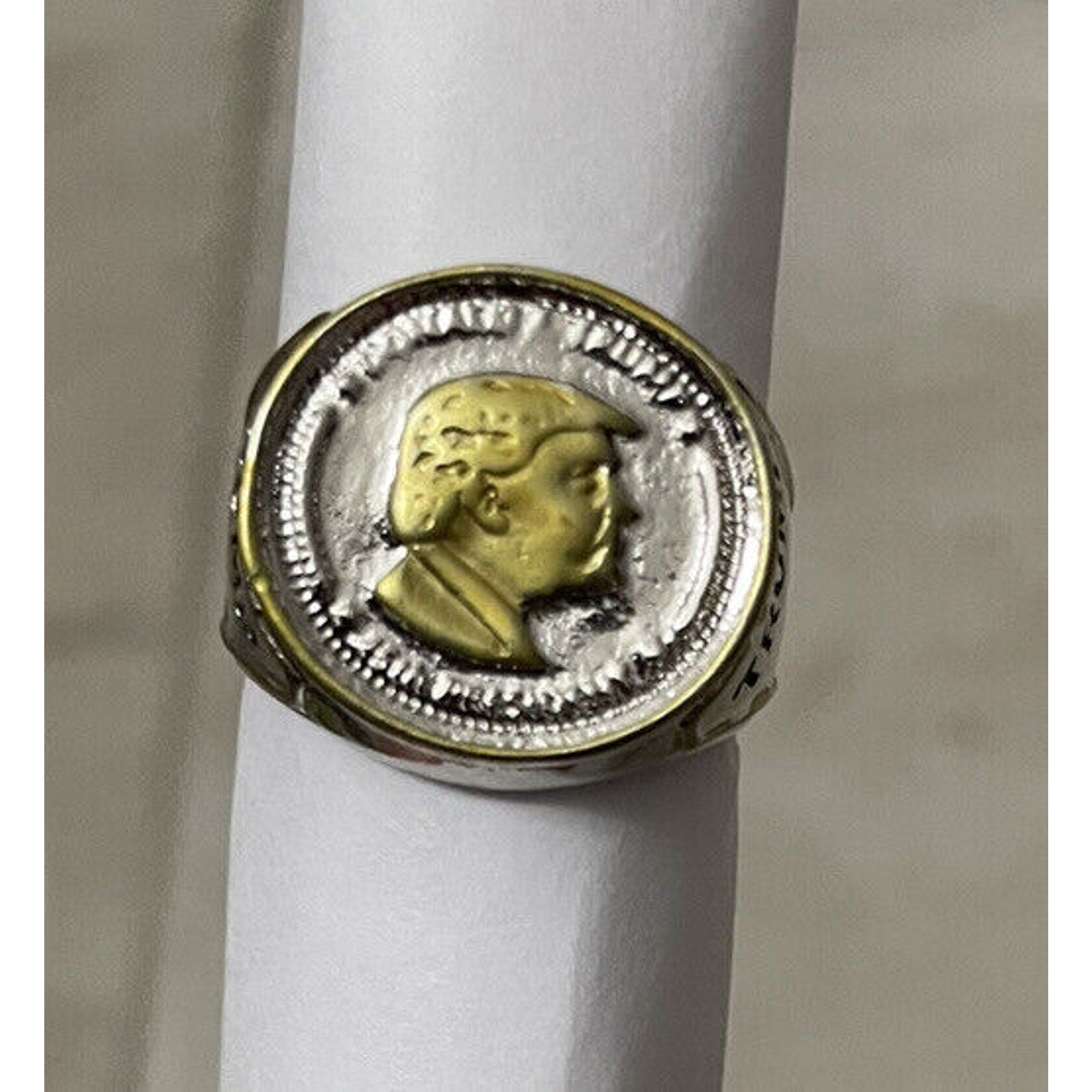 USA President Trump Ring American Men's Biker US Seller
