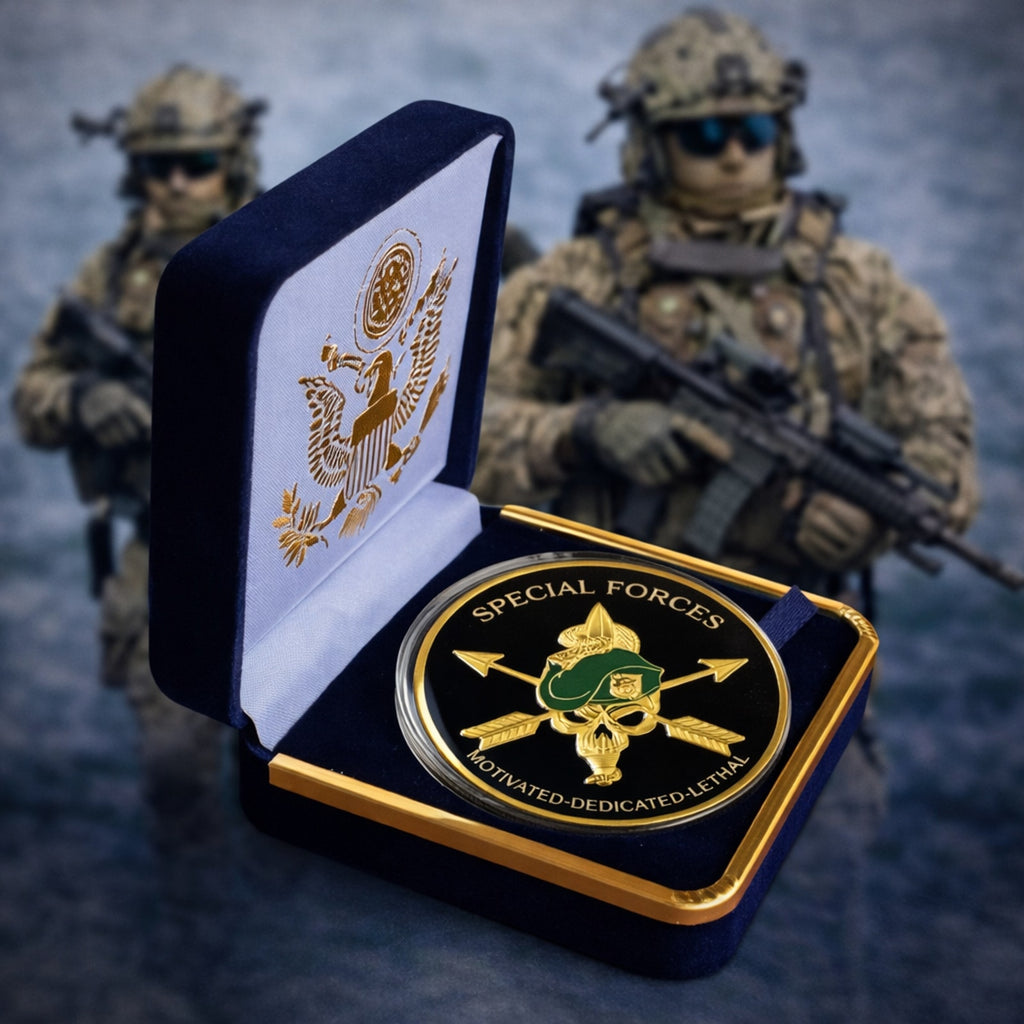 U.S. Army Special Forces Challenge Coin ·FAST SHIPPING· ·NEW· with case