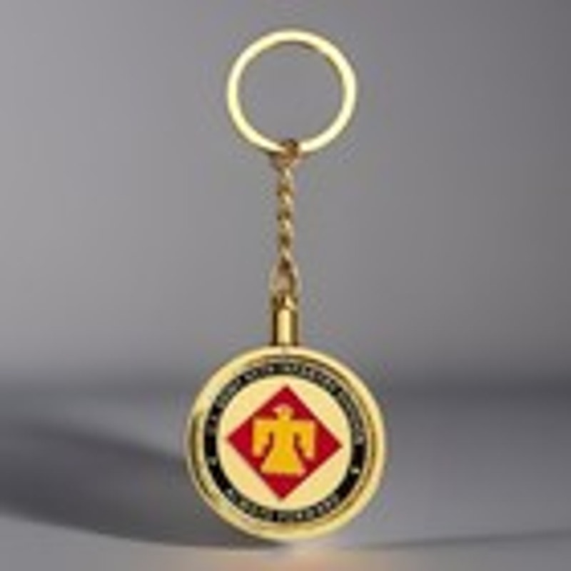US ARMY 45th INFANTRY DIVISION Challenge Coin Keychain. Fast Shipping!