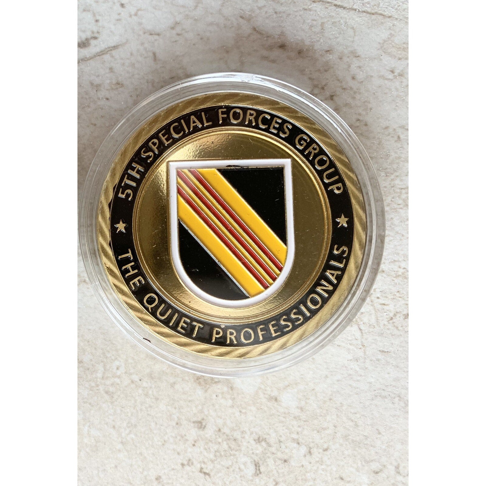 U S ARMY SF (Airborne) Challenge Coin w/ Retirement Award