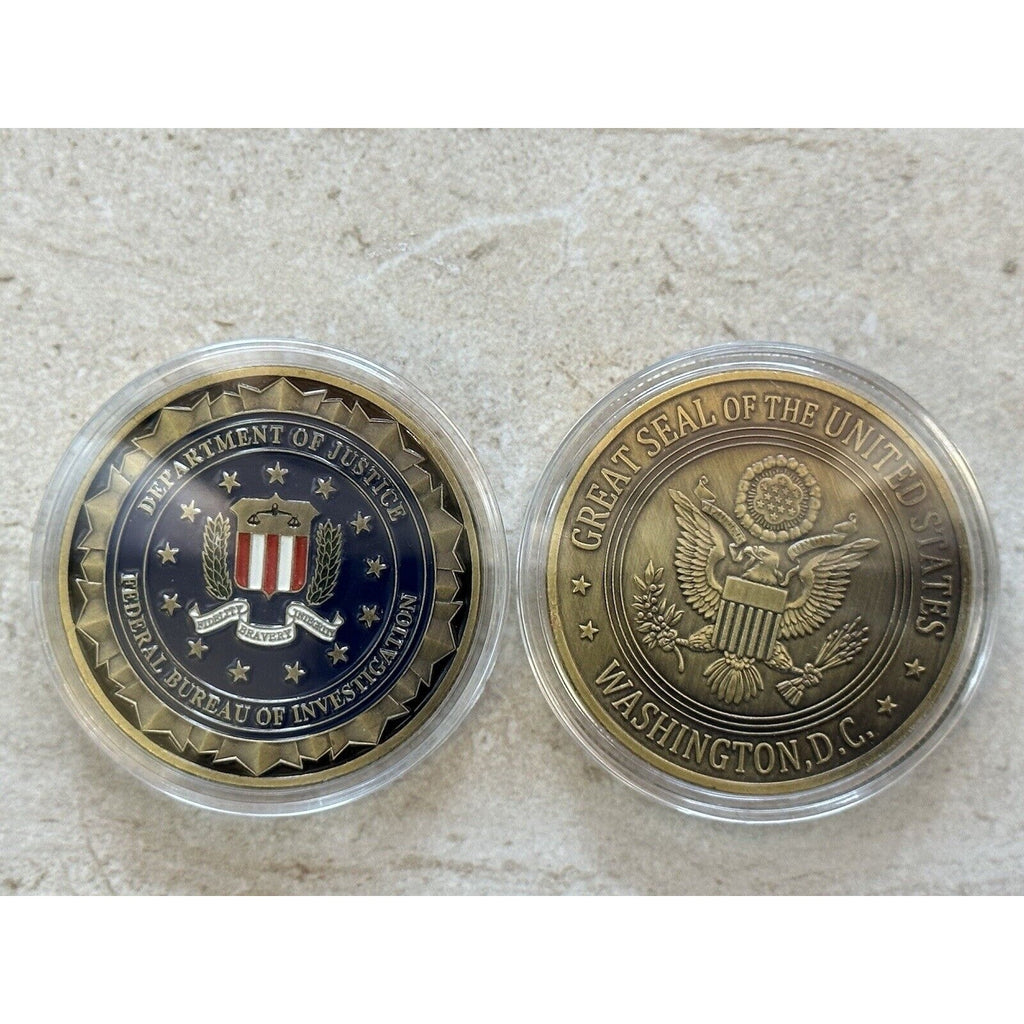 FBI Challenge Ultra Rare ILAF Department of Justice FBI Challenge Coin USA