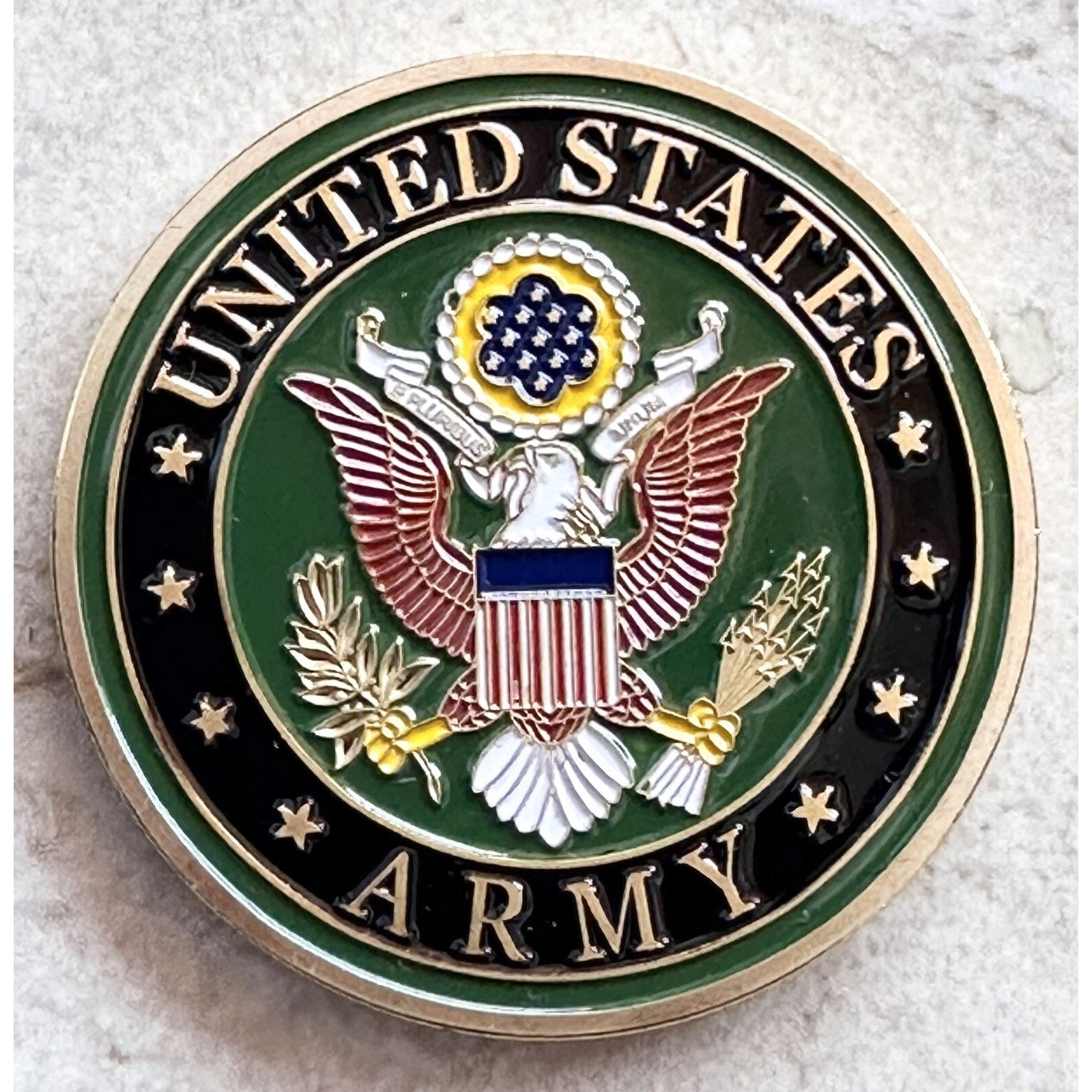 MILITARY POLICE Officer - U.S Army Coin With Retirement Award